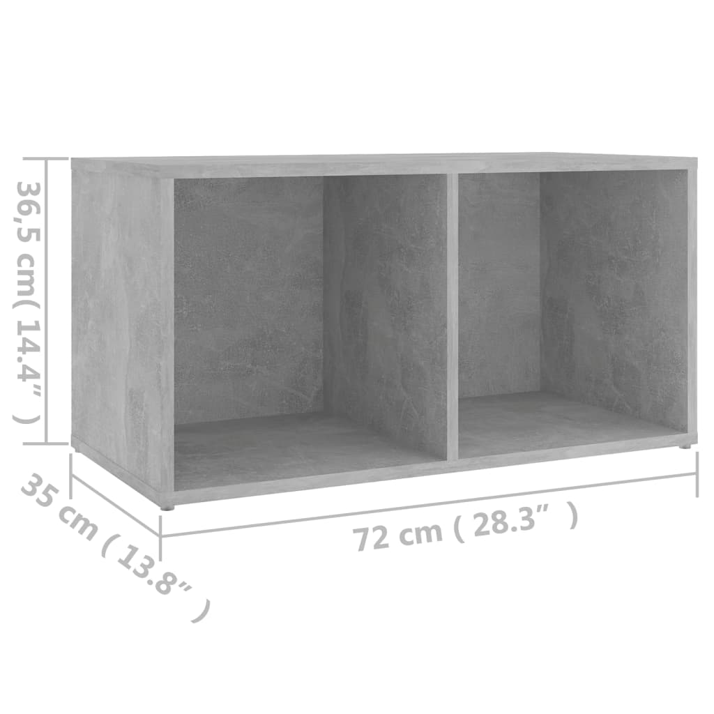 TV-taso betoninharmaa 72x35x36,5 cm - Sisustajankoti.fi