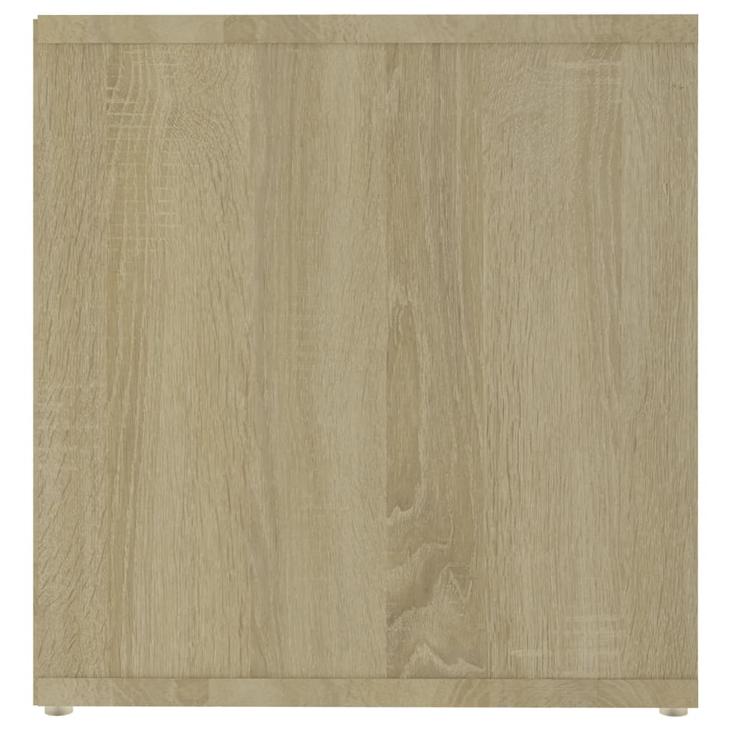 TV-taso valkoinen ja Sonoma-tammi 72x35x36,5 cm - Sisustajankoti.fi