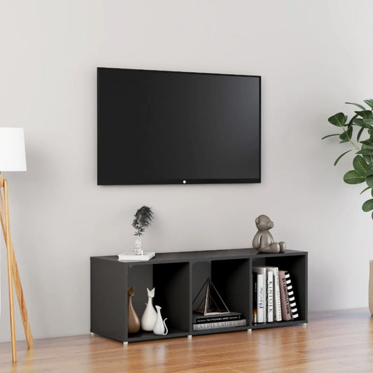 TV-taso harmaa 107x35x37 cm lastulevy - Sisustajankoti.fi