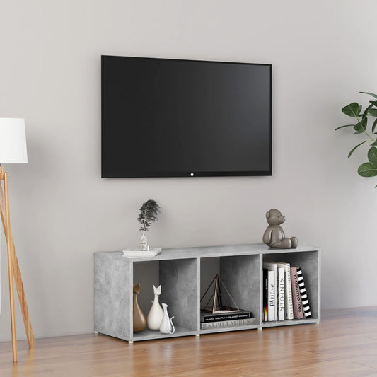 TV-taso betoninharmaa 107x35x37 cm lastulevy - Sisustajankoti.fi