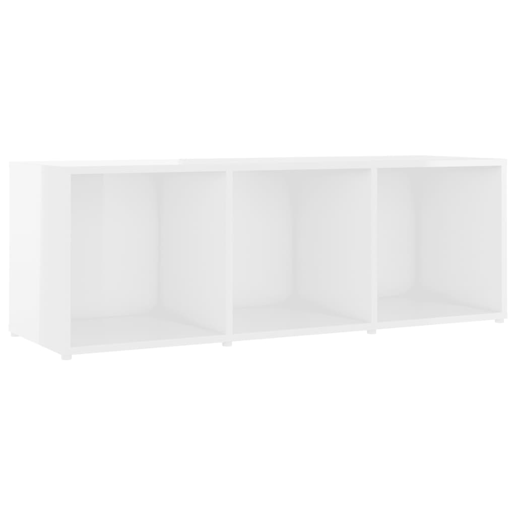 TV-taso korkeakiilto valkoinen 107x35x37 cm lastulevy - Sisustajankoti.fi