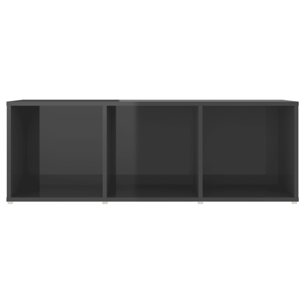 TV-taso korkeakiilto harmaa 107x35x37 cm lastulevy - Sisustajankoti.fi
