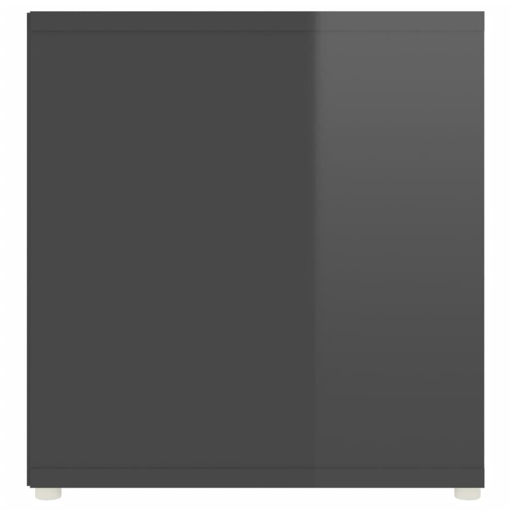 TV-taso korkeakiilto harmaa 107x35x37 cm lastulevy - Sisustajankoti.fi