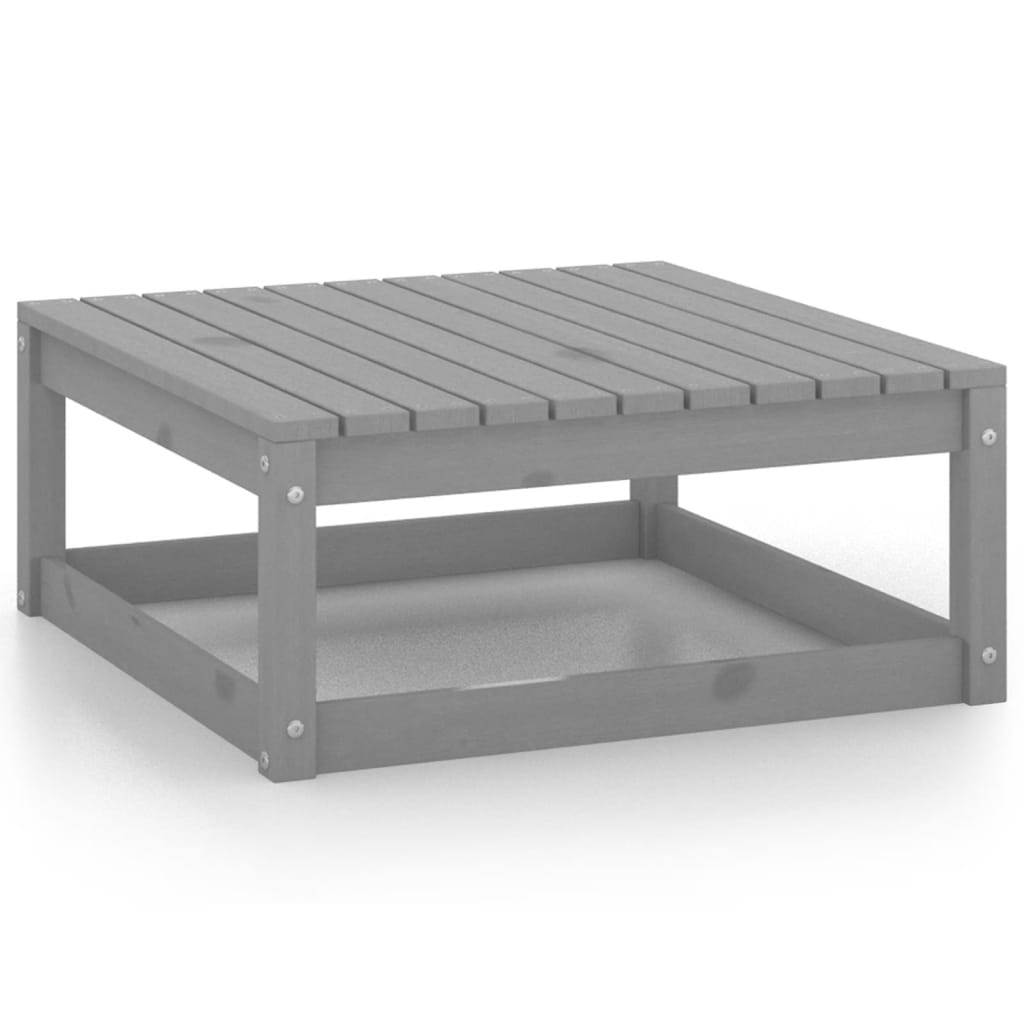 Puutarharahi 70x70x30 cm harmaa täysi mänty - Sisustajankoti.fi