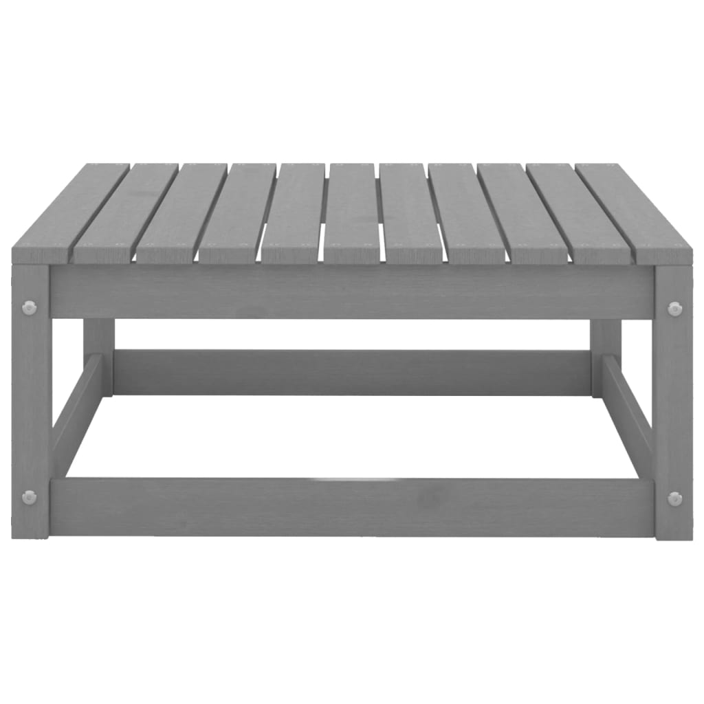 Puutarharahi 70x70x30 cm harmaa täysi mänty - Sisustajankoti.fi