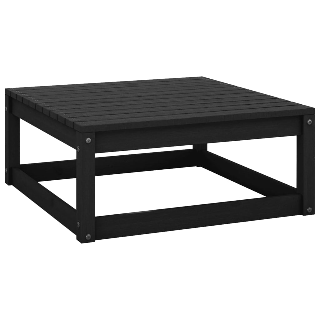 Puutarharahi 70x70x30 cm musta täysi mänty - Sisustajankoti.fi