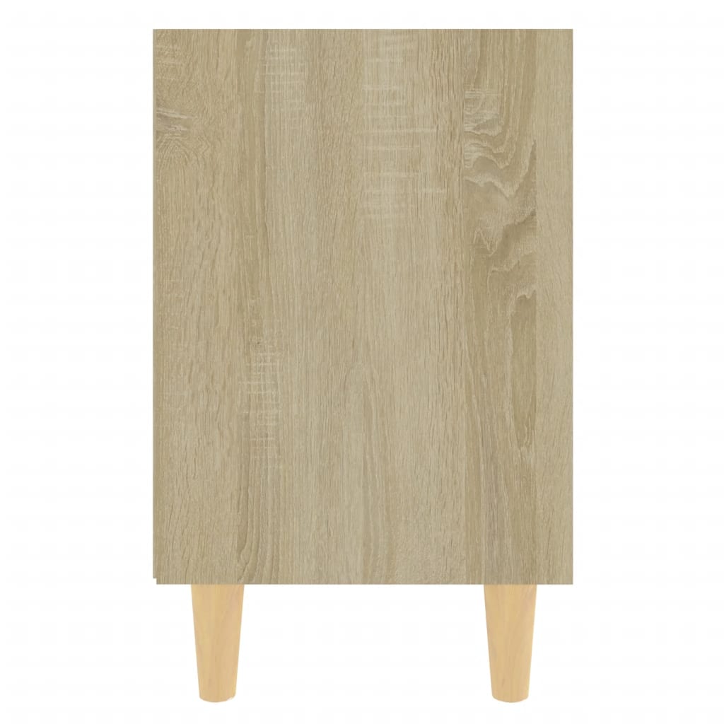 Yöpöydät täyspuujalat 2 kpl Sonoma-tammi/valk. 40x30x50 cm - Sisustajankoti.fi