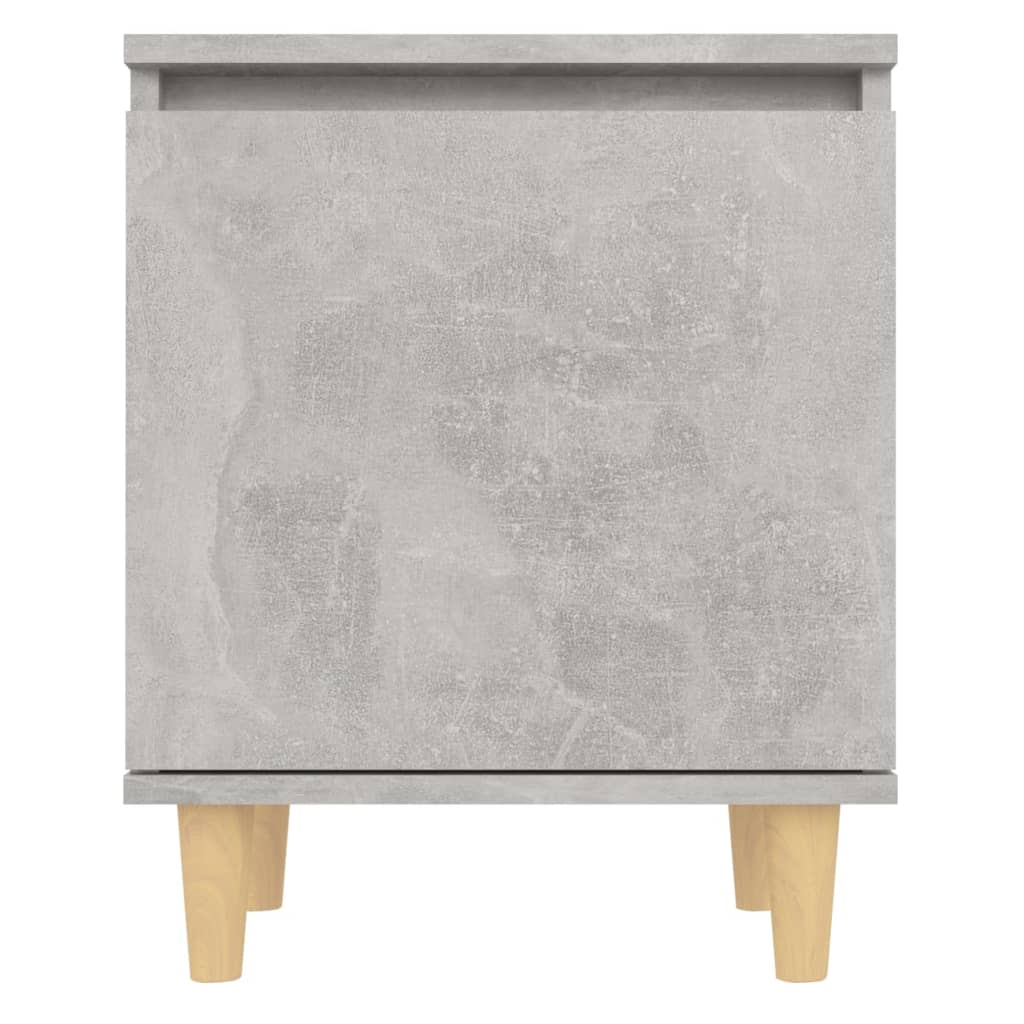 Yöpöydät täyspuiset jalat 2 kpl betoninharmaa 40x30x50 cm - Sisustajankoti.fi