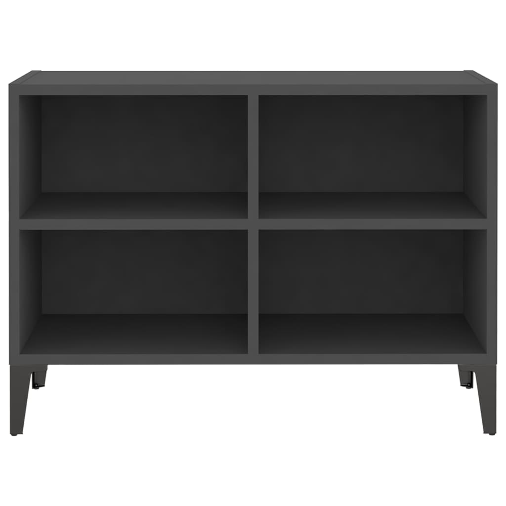 TV-taso metallijaloilla harmaa 69,5x30x50 cm - Sisustajankoti.fi