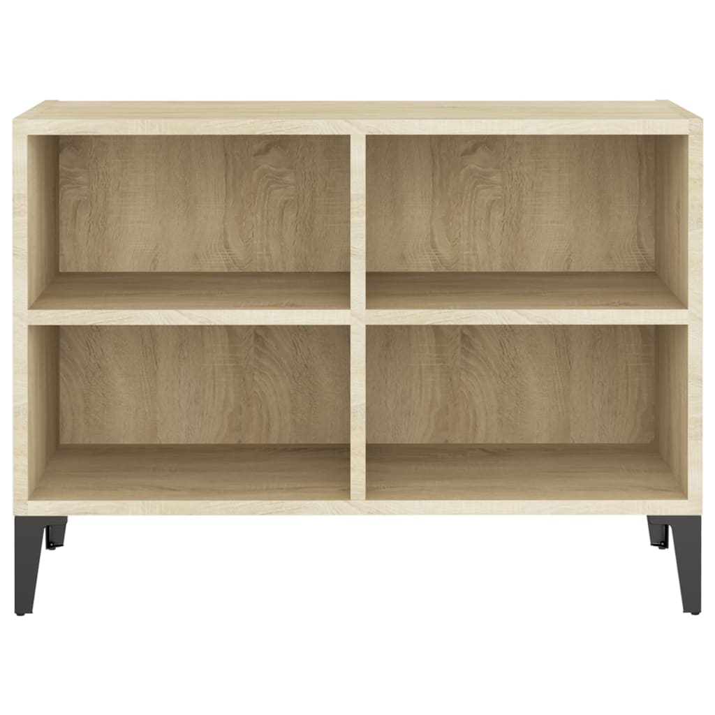 TV-taso metallijaloilla Sonoma-tammi 69,5x30x50 cm - Sisustajankoti.fi