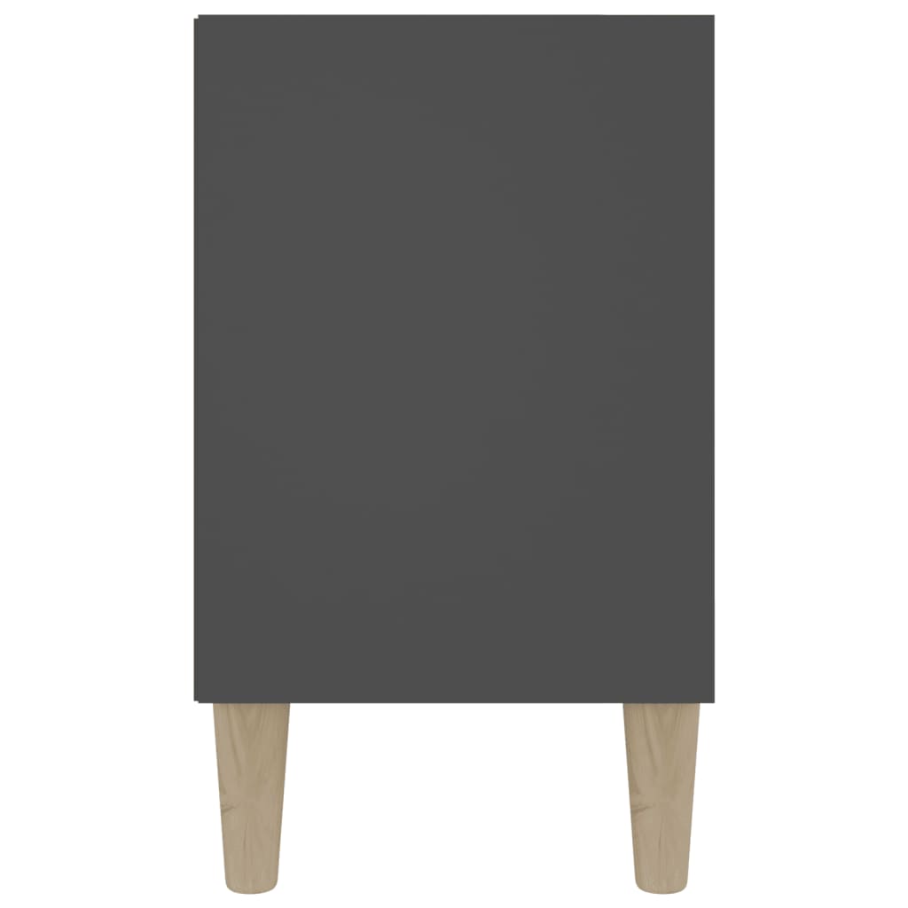 TV-taso täyspuiset jalat harmaa 103,5x30x50 cm - Sisustajankoti.fi