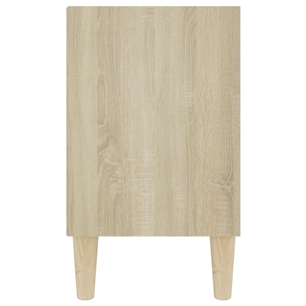 TV-taso täyspuiset jalat Sonoma-tammi 103,5x30x50 cm - Sisustajankoti.fi