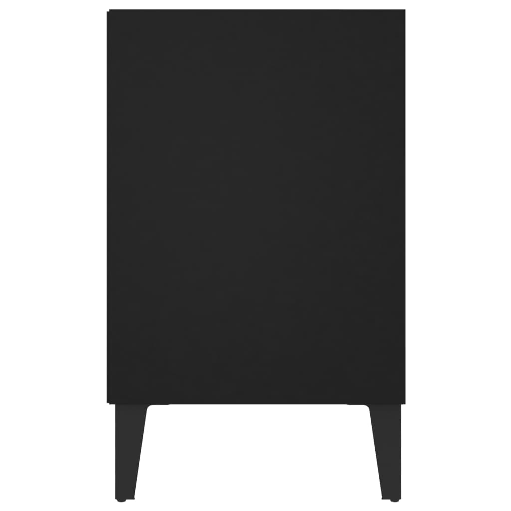 TV-taso metallijaloilla musta 103,5x30x50 cm - Sisustajankoti.fi