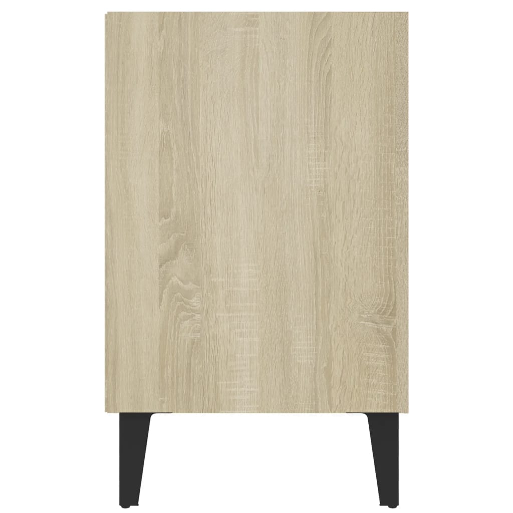 TV-taso metallijalat Sonoma-tammi 103,5x30x50 cm - Sisustajankoti.fi