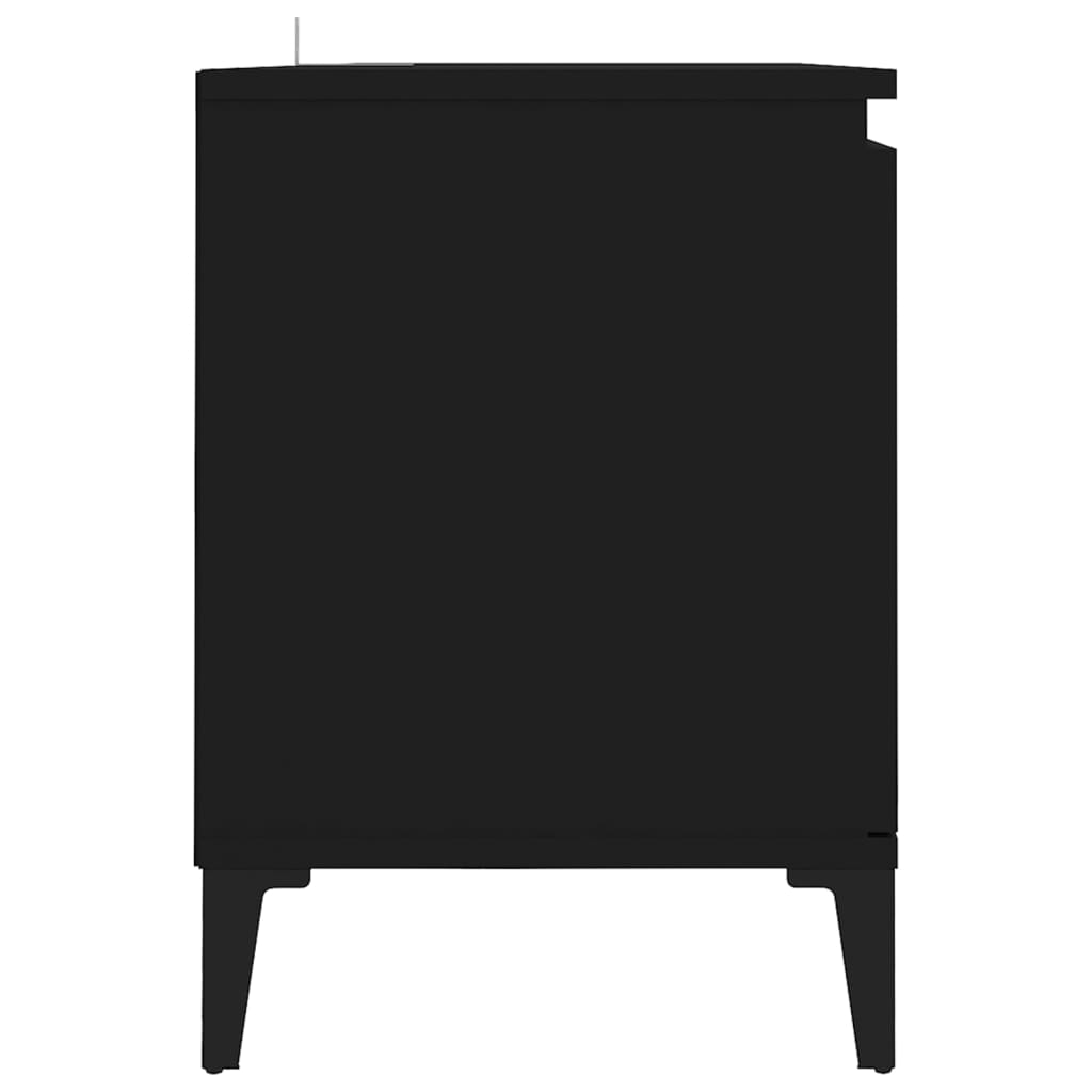 TV-taso metallijaloilla musta 103,5x35x50 cm - Sisustajankoti.fi