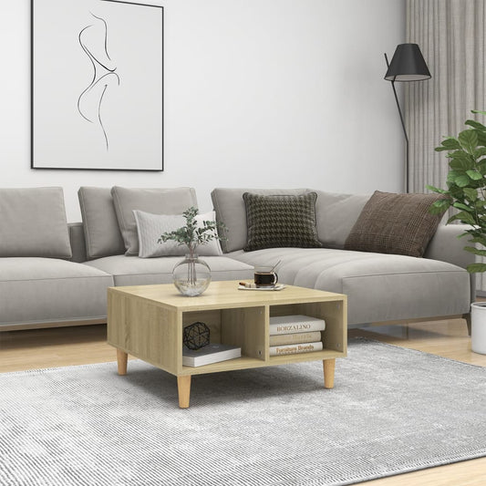 Sohvapöytä Sonoma-tammi 60x60x30 cm lastulevy - Sisustajankoti.fi