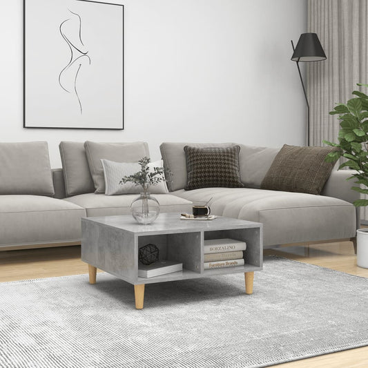 Sohvapöytä betoninharmaa 60x60x30 cm lastulevy - Sisustajankoti.fi