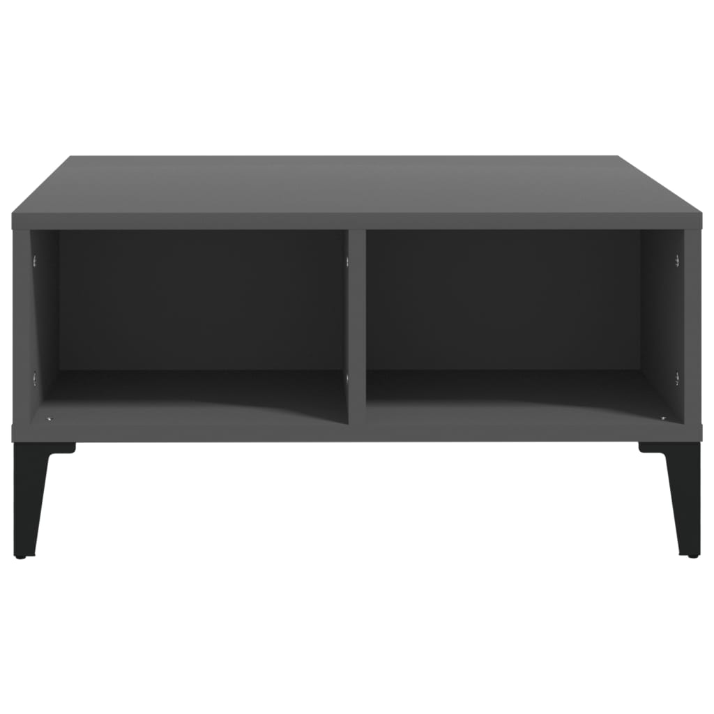 Sohvapöytä harmaa 60x60x30 cm lastulevy - Sisustajankoti.fi