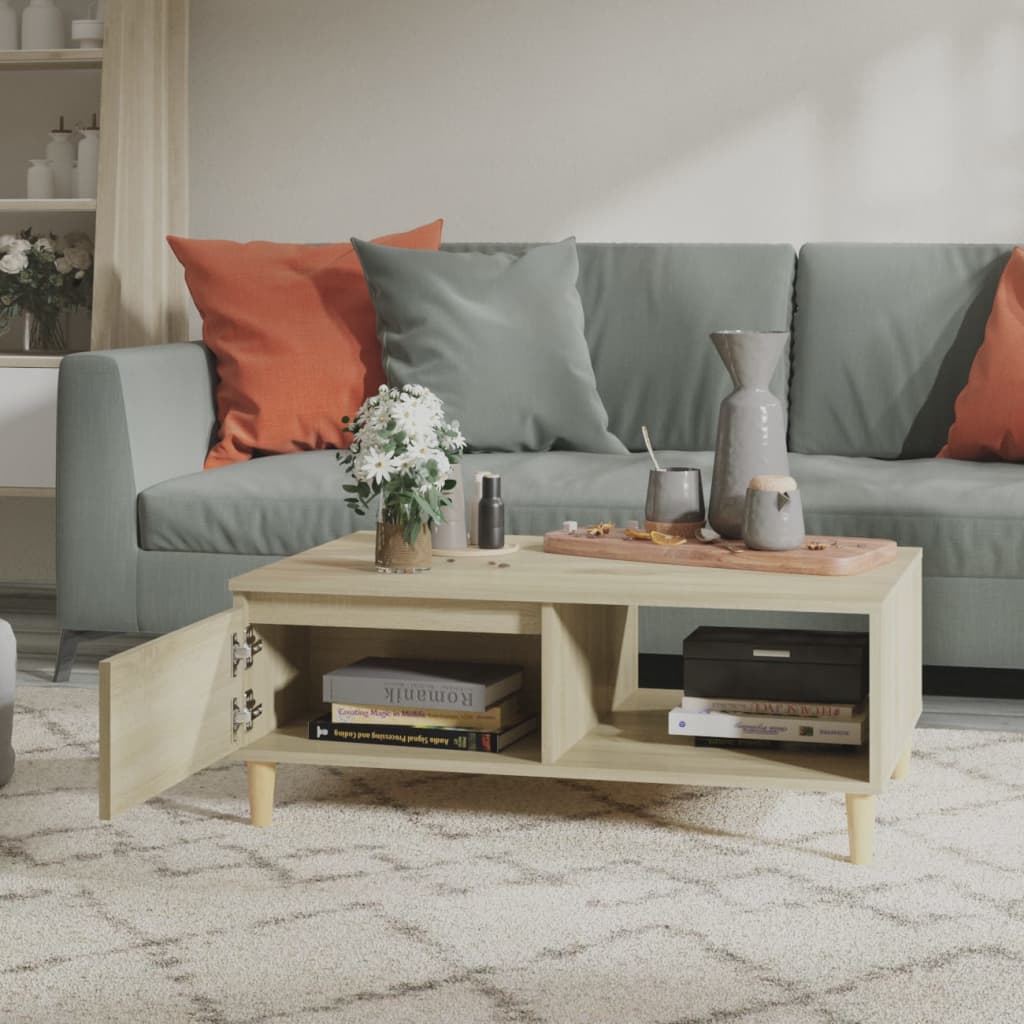 Sohvapöytä Sonoma-tammi 90x60x35 cm lastulevy - Sisustajankoti.fi