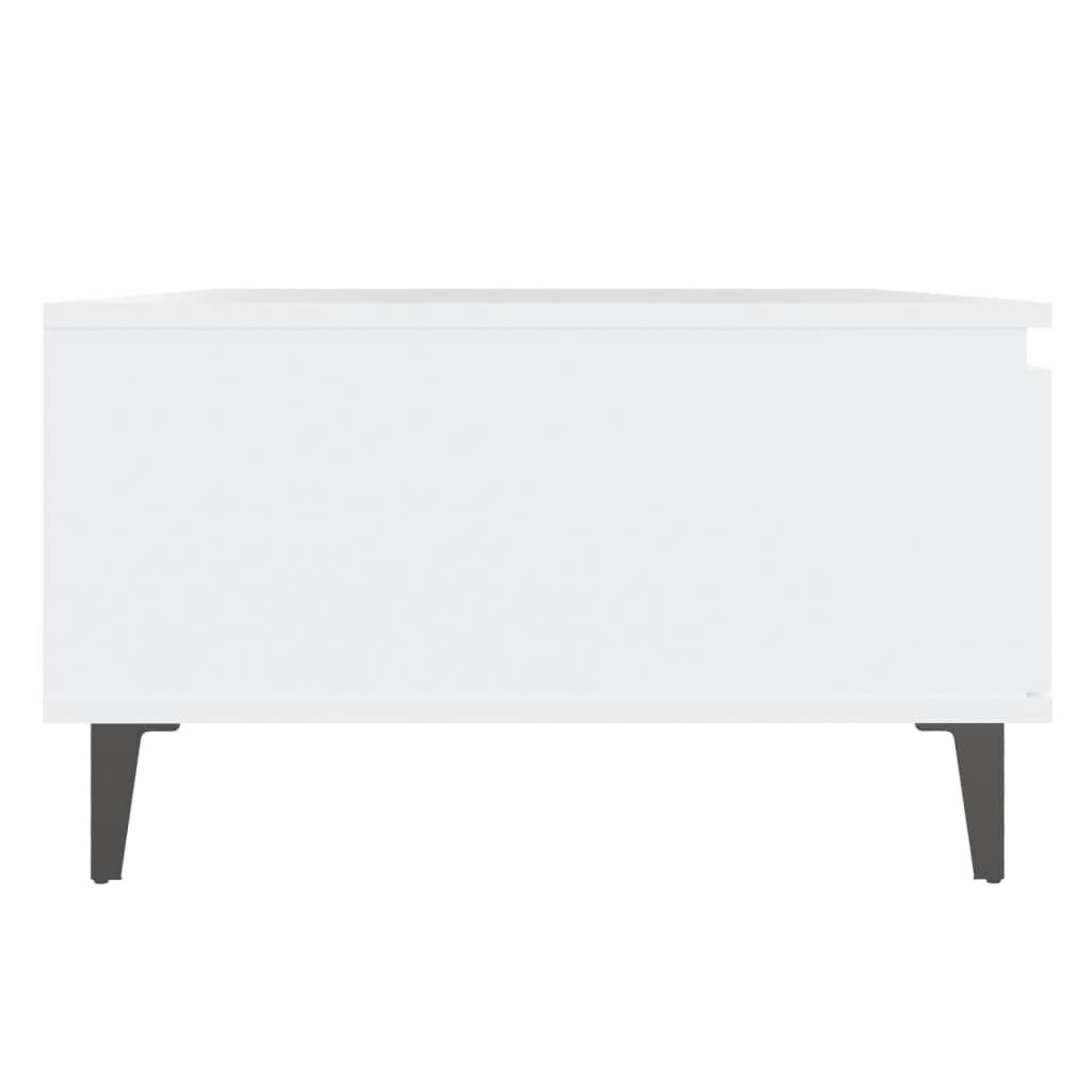 Sohvapöytä valkoinen 90x60x35 cm lastulevy - Sisustajankoti.fi
