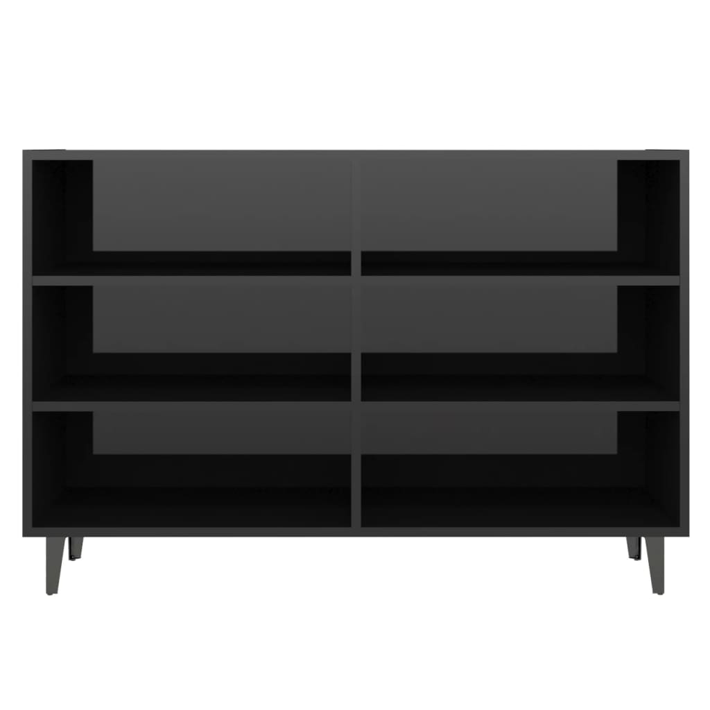 Senkki korkeakiilto musta 103,5x35x70 cm lastulevy - Sisustajankoti.fi