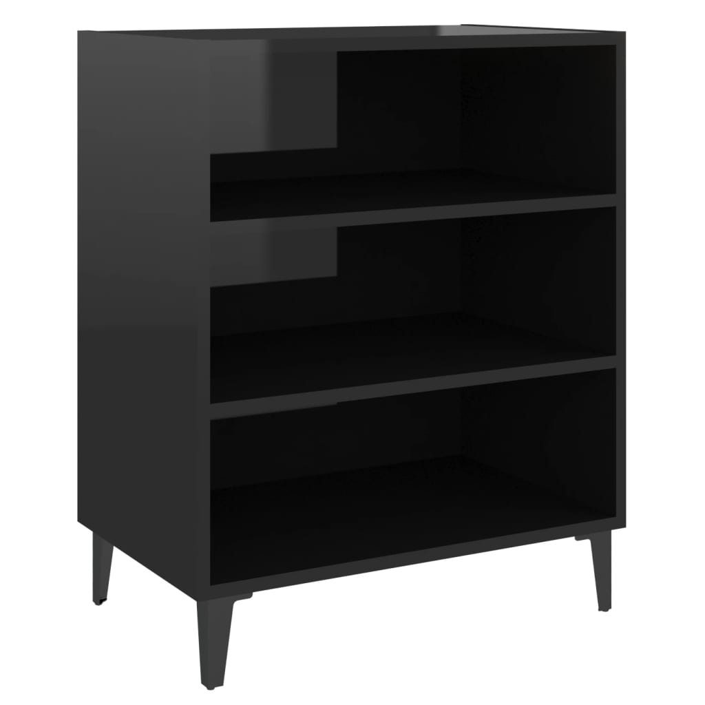 Senkki korkeakiilto musta 57x35x70 cm lastulevy - Sisustajankoti.fi