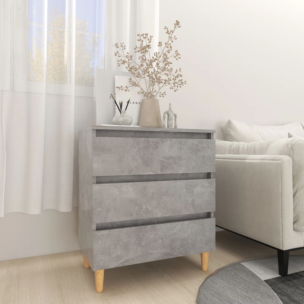 Senkki betoninharmaa 60x35x69 cm lastulevy - Sisustajankoti.fi