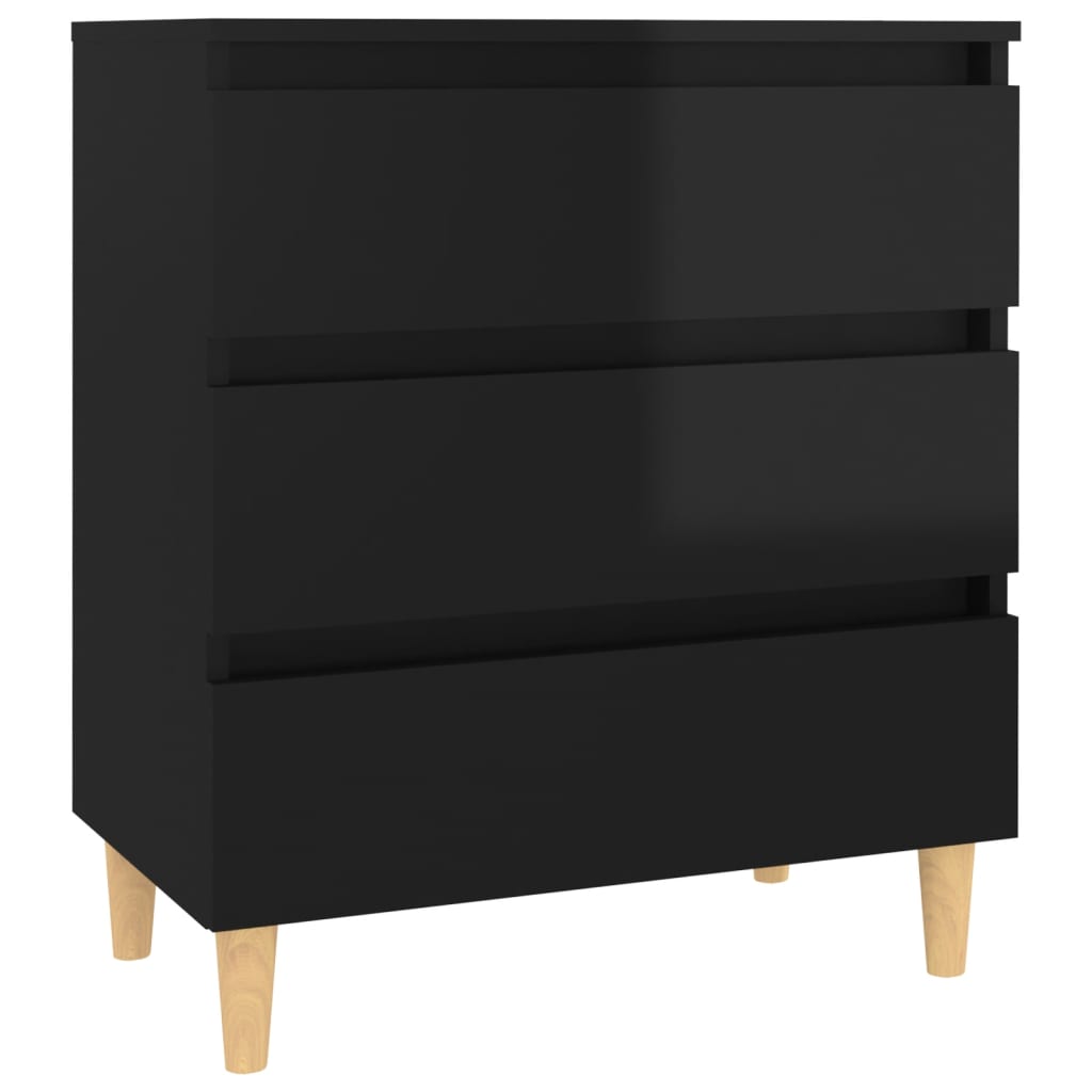Senkki korkeakiilto musta 60x35x69 cm lastulevy - Sisustajankoti.fi