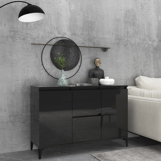Senkki korkeakiilto musta 104x35x70 cm - Sisustajankoti.fi