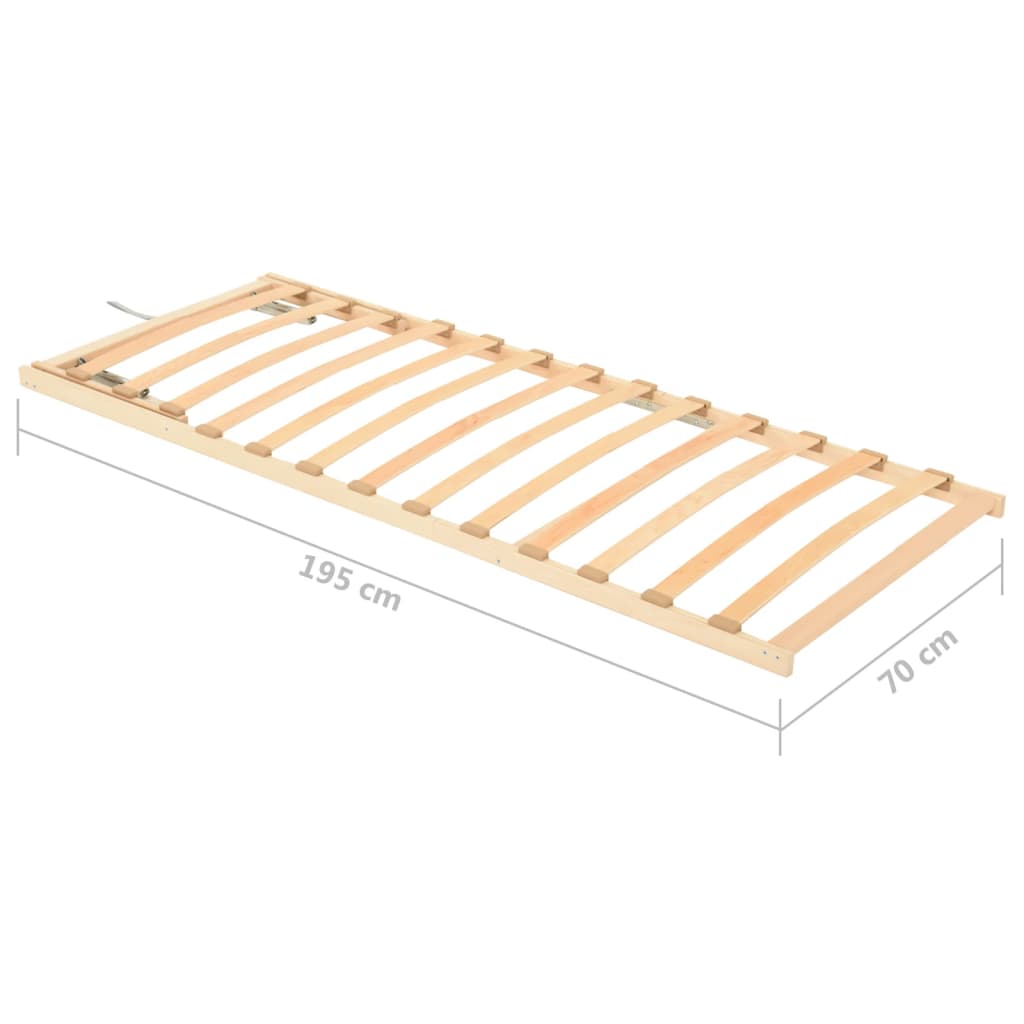 Sängyn sälepohja 13 sälettä säädettävä yläosa 70x200 cm - Sisustajankoti.fi