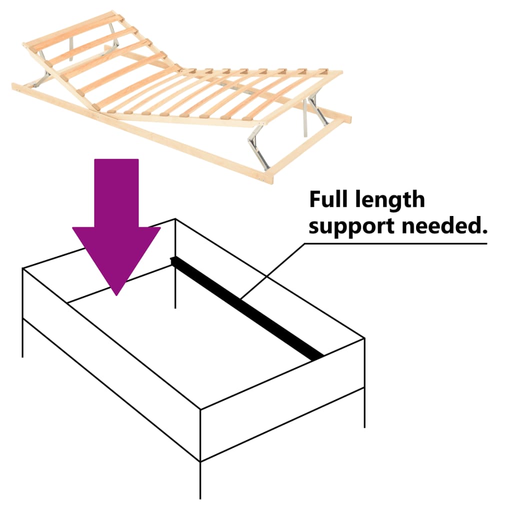 Sängyn sälepohja 13 sälettä säädettävät päädyt 100x200 cm - Sisustajankoti.fi