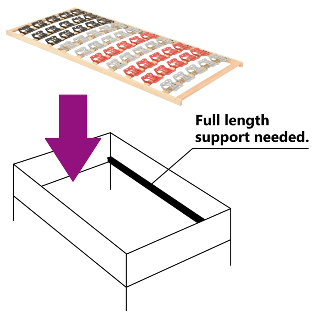 Sängynrunko 12 sälettä ja tukea 100x200 cm - Sisustajankoti.fi
