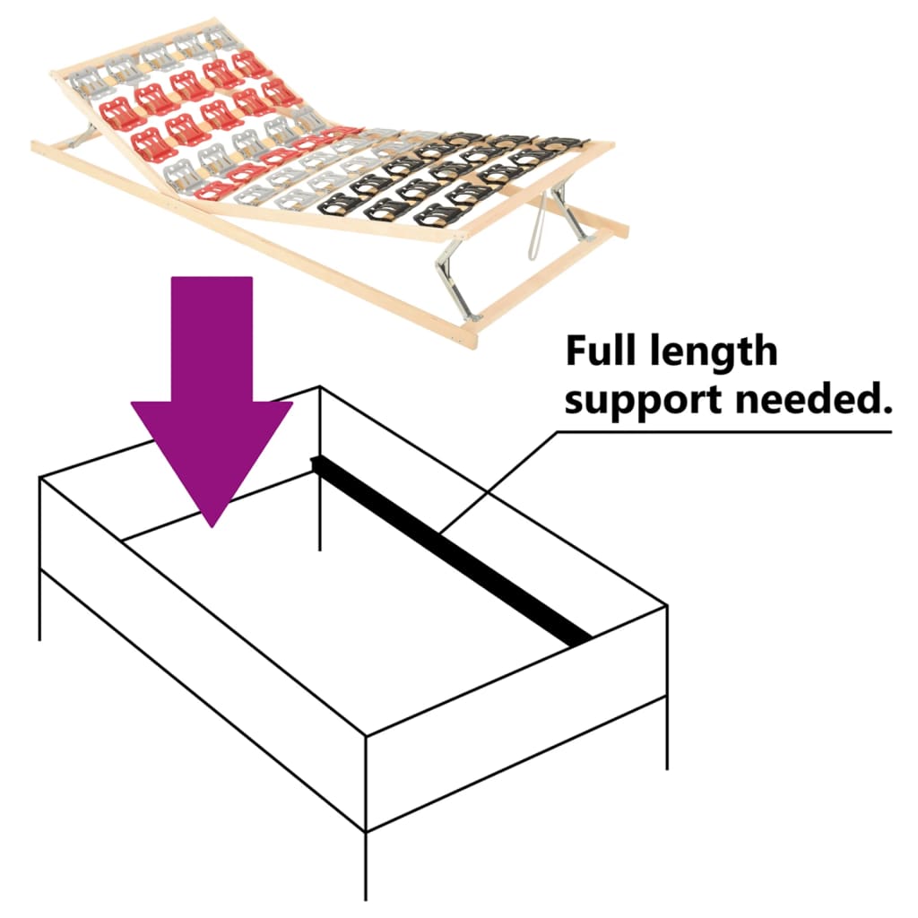 Sängynrunko 12 säleellä säädettävät päädyt 70x200 cm - Sisustajankoti.fi