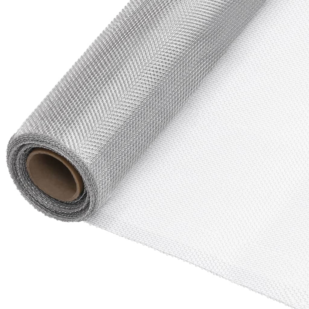 Verkkosuoja alumiini 112x1000 cm hopea - Sisustajankoti.fi
