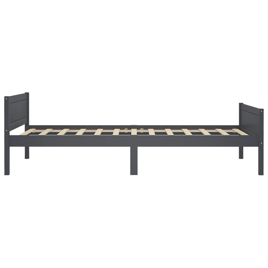 Sängynrunko täysi mänty harmaa 90x200 cm - Sisustajankoti.fi