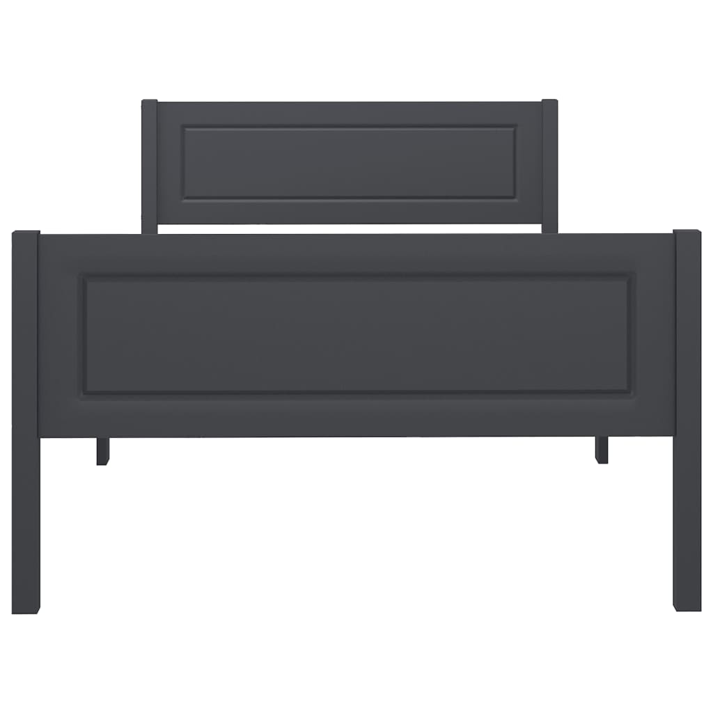 Sängynrunko täysi mänty harmaa 90x200 cm - Sisustajankoti.fi