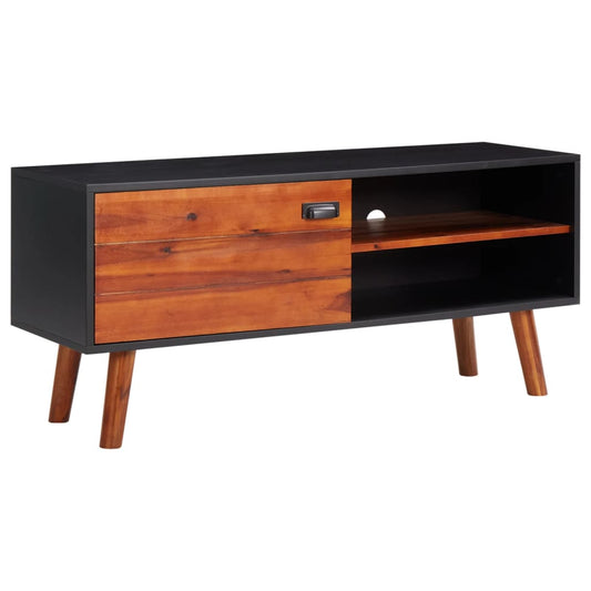TV-taso 110x35x50 cm täysi akaasiapuu ja MDF - Sisustajankoti.fi