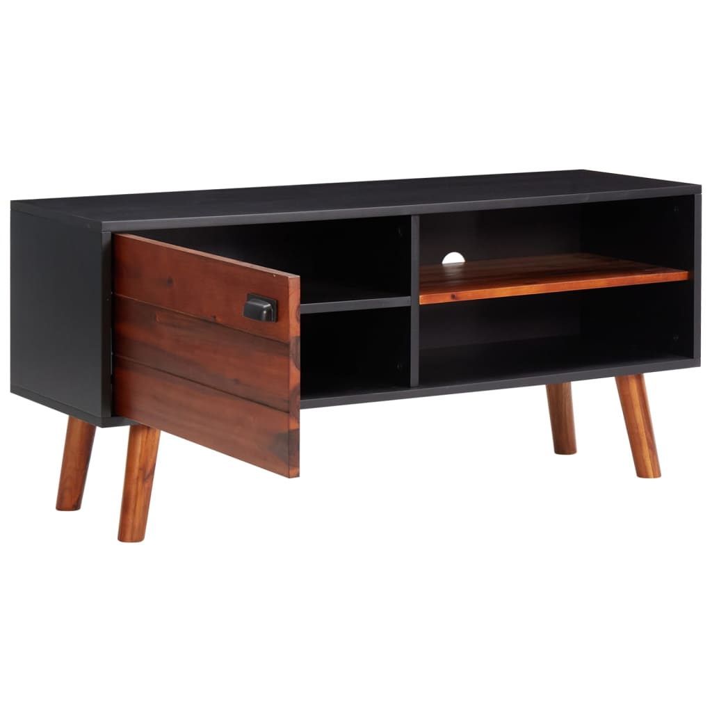 TV-taso 110x35x50 cm täysi akaasiapuu ja MDF - Sisustajankoti.fi