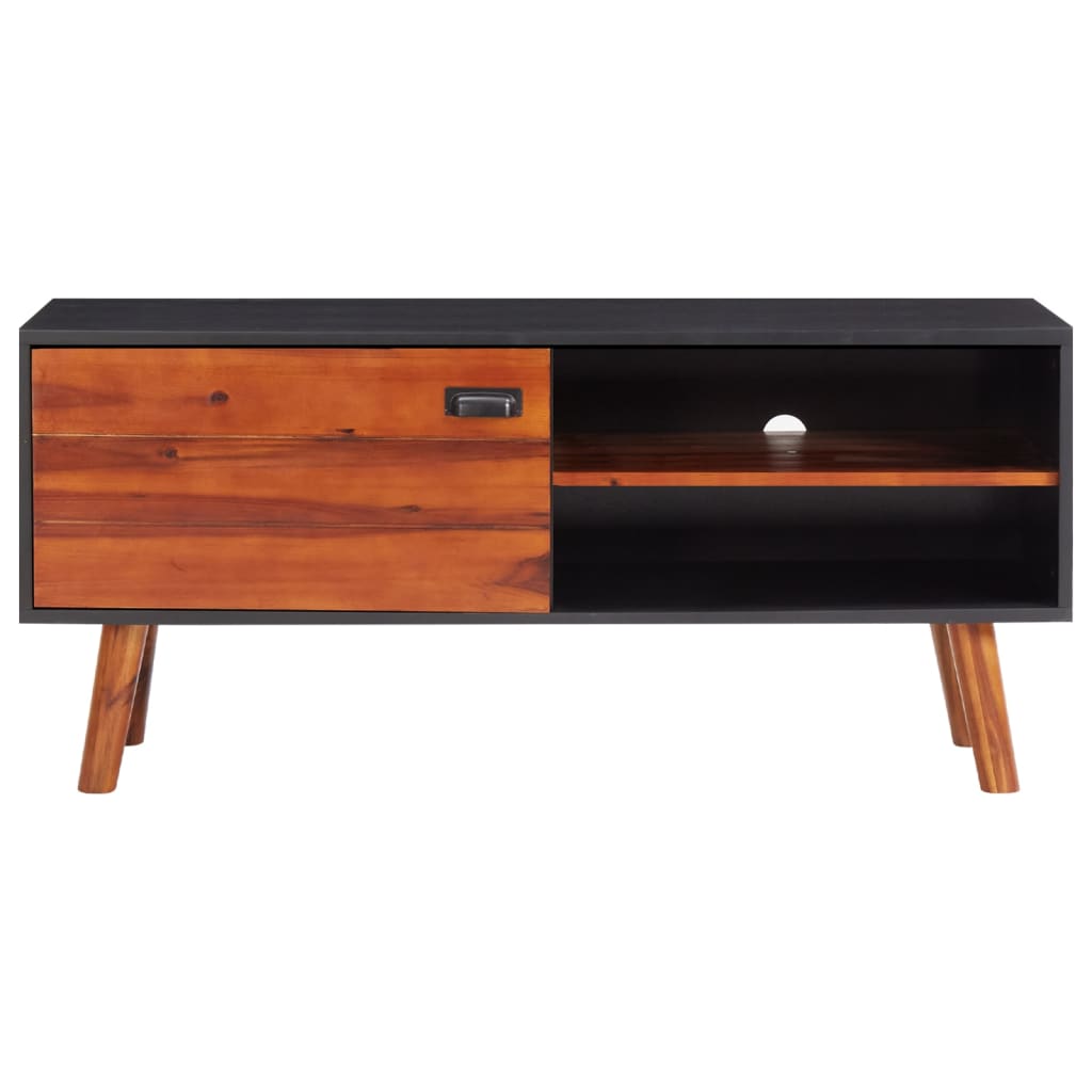 TV-taso 110x35x50 cm täysi akaasiapuu ja MDF - Sisustajankoti.fi