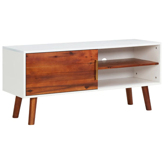 TV-taso 110x35x50 cm täysi akaasiapuu ja MDF - Sisustajankoti.fi