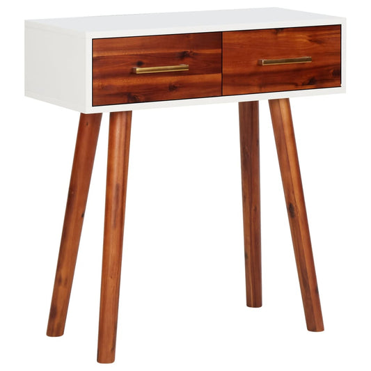 Konsolipöytä 70x30x75 cm täysi akaasiapuu ja MDF - Sisustajankoti.fi