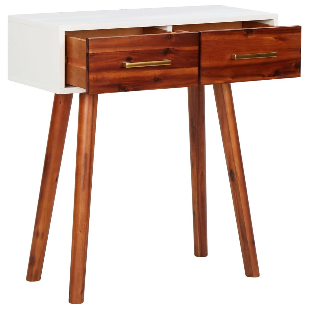 Konsolipöytä 70x30x75 cm täysi akaasiapuu ja MDF - Sisustajankoti.fi