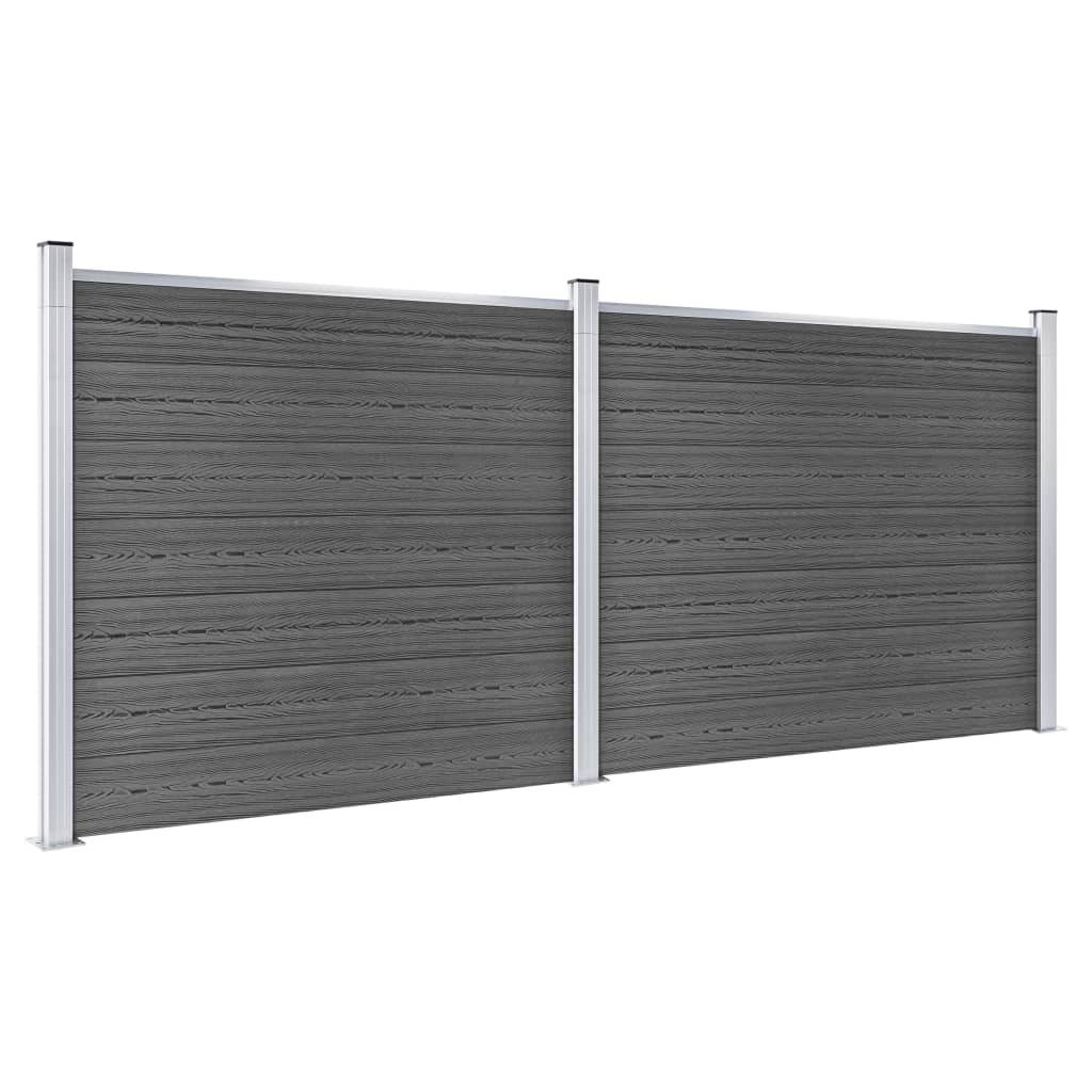 Aitapaneelisarja WPC 353x146 cm musta - Sisustajankoti.fi