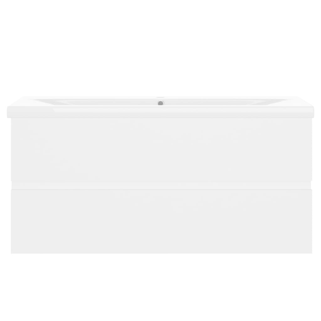 Allaskaappi sisäänrakennetulla altaalla valkoinen - Sisustajankoti.fi