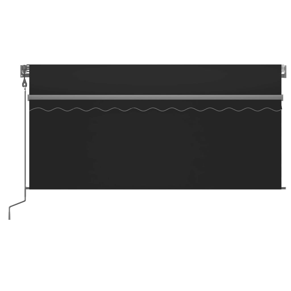Sisäänkelattava markiisi verho/LED/tuulisens 3x2,5m antrasiitti - Sisustajankoti.fi