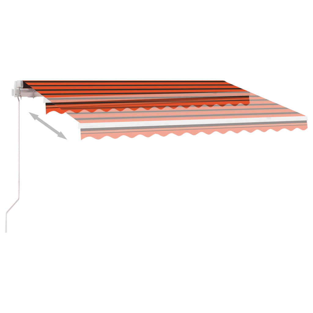 Vapaasti seisova sisäänkelattava markiisi 300x250 cm ora./rusk. - Sisustajankoti.fi