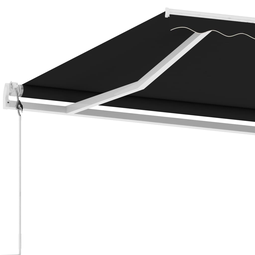 Vapaasti seisova sisäänkelattava markiisi 350x250cm antrasiitti - Sisustajankoti.fi