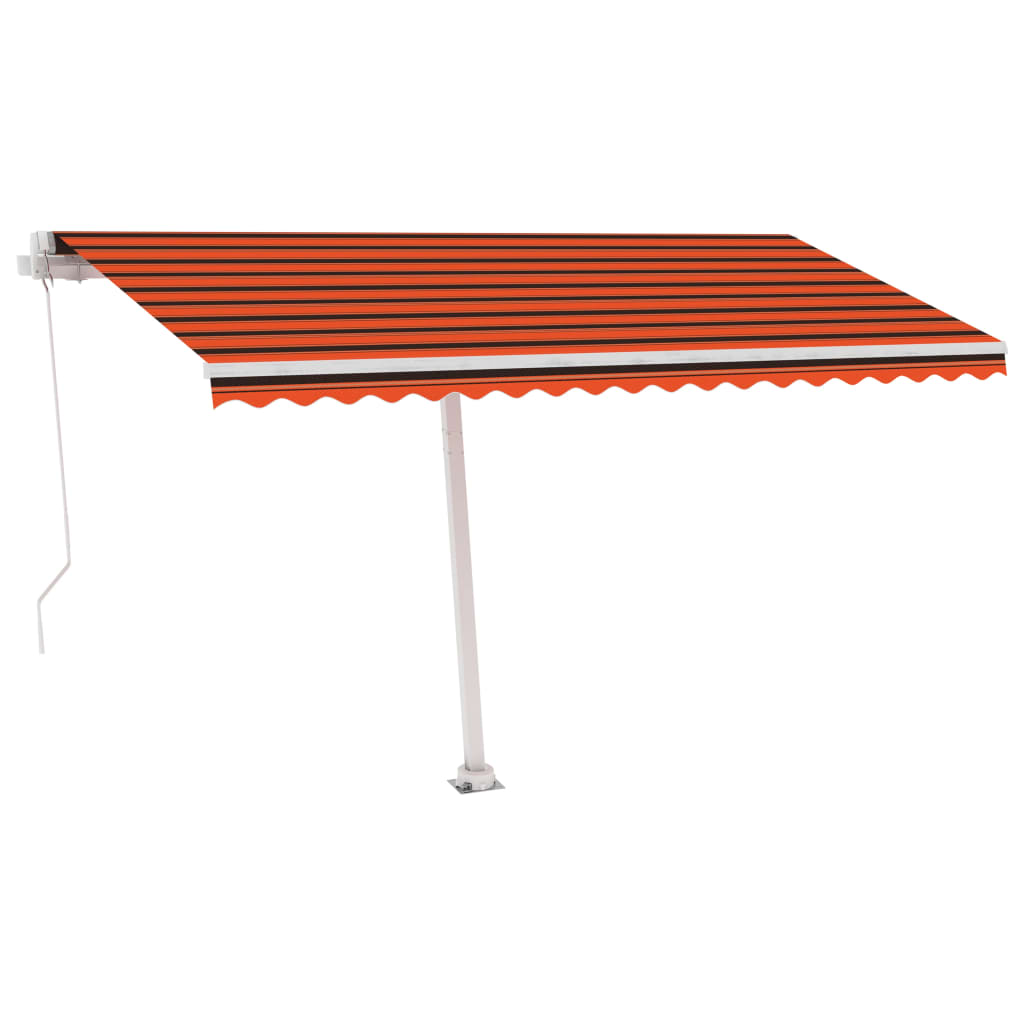 Vapaasti seisova sisäänkelattava markiisi 400x350 cm ora./rusk. - Sisustajankoti.fi