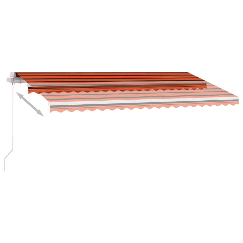 Vapaasti seisova sisäänkelattava markiisi 400x350 cm ora./rusk. - Sisustajankoti.fi