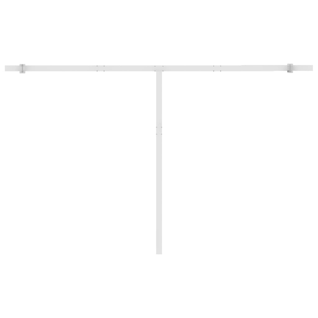 Sisäänkelattava markiisi LED/tuulisensori 400x350 cm keltavalk. - Sisustajankoti.fi
